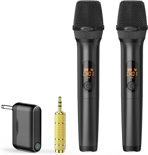 Dual wireless microphones uhf - dual,
