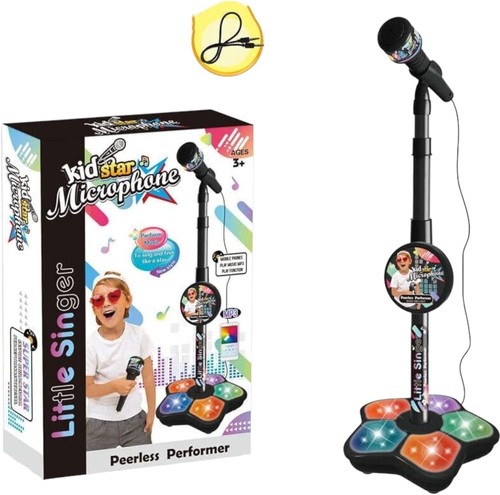 Musical microphone with stand - with,