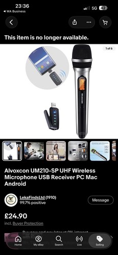 Alvoxcon um210y uhf wireless - uhf,