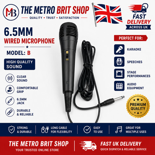 Wired vocal mic integrated - wired,