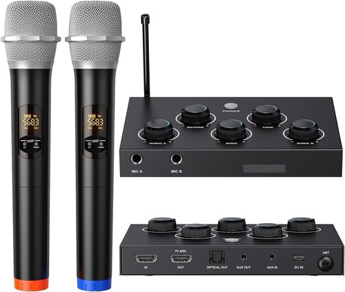 Dual uhf wireless handheld - wireless,